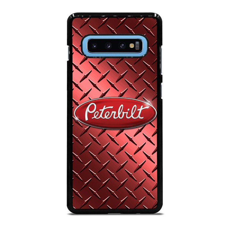 PETERBILT LOGO RED METAL Samsung Galaxy S10 Plus Case