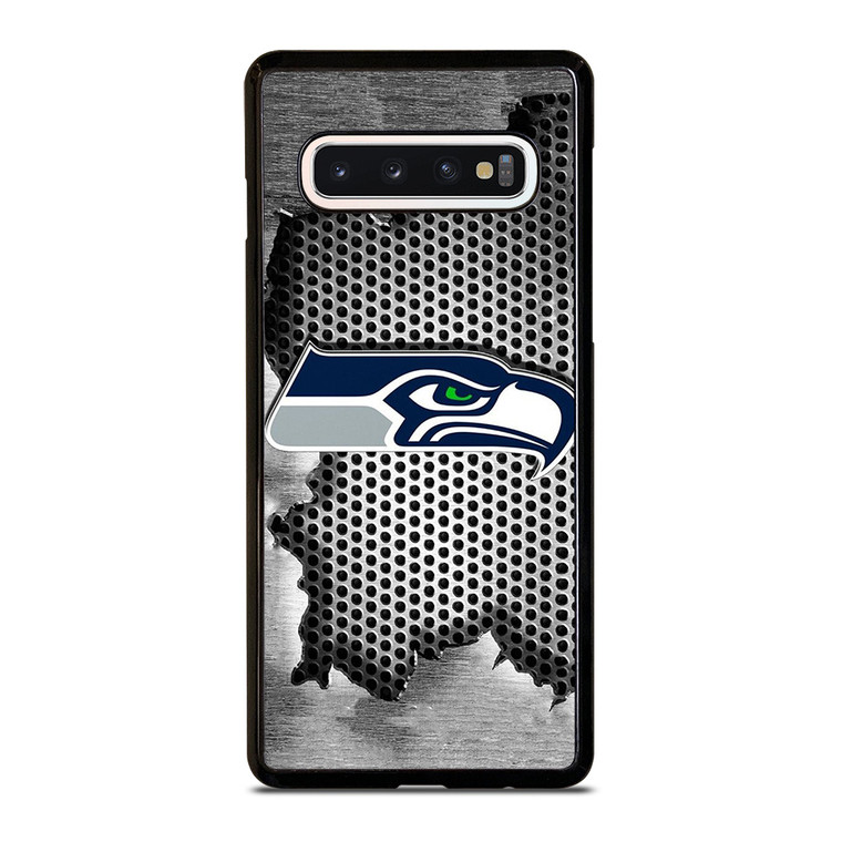 SEATTLE SEAHAWKS METAL LOGO Samsung Galaxy S10 Case