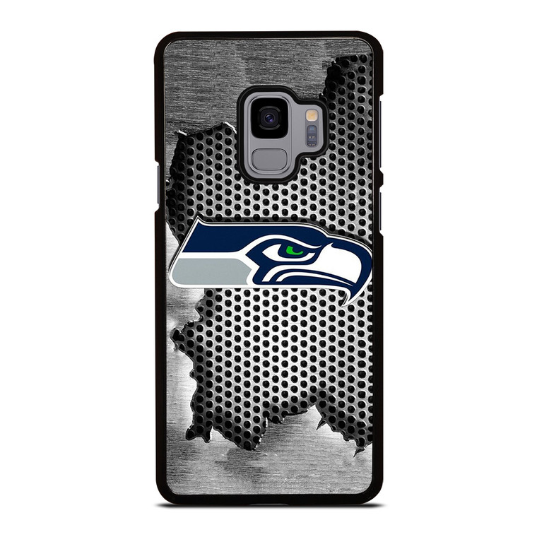 SEATTLE SEAHAWKS METAL LOGO Samsung Galaxy S9 Case