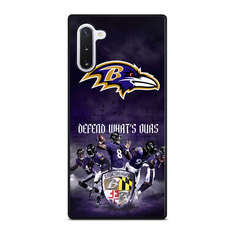 BALTIMORE RAVENS DEFEND Samsung Galaxy Note 10 Case