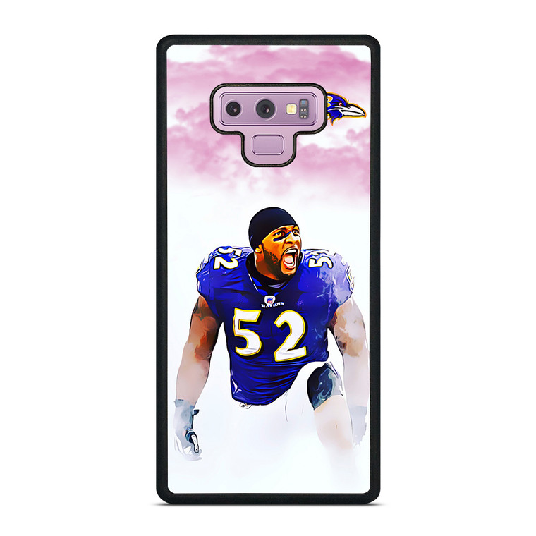 BALTIMORE RAVENS RAY LEWIS 52 Samsung Galaxy Note 9 Case