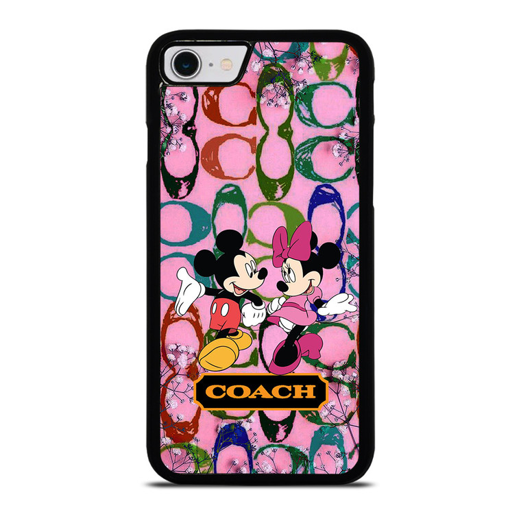 COACH PINK MICKEY MINNIE iPhone SE 2022 Case