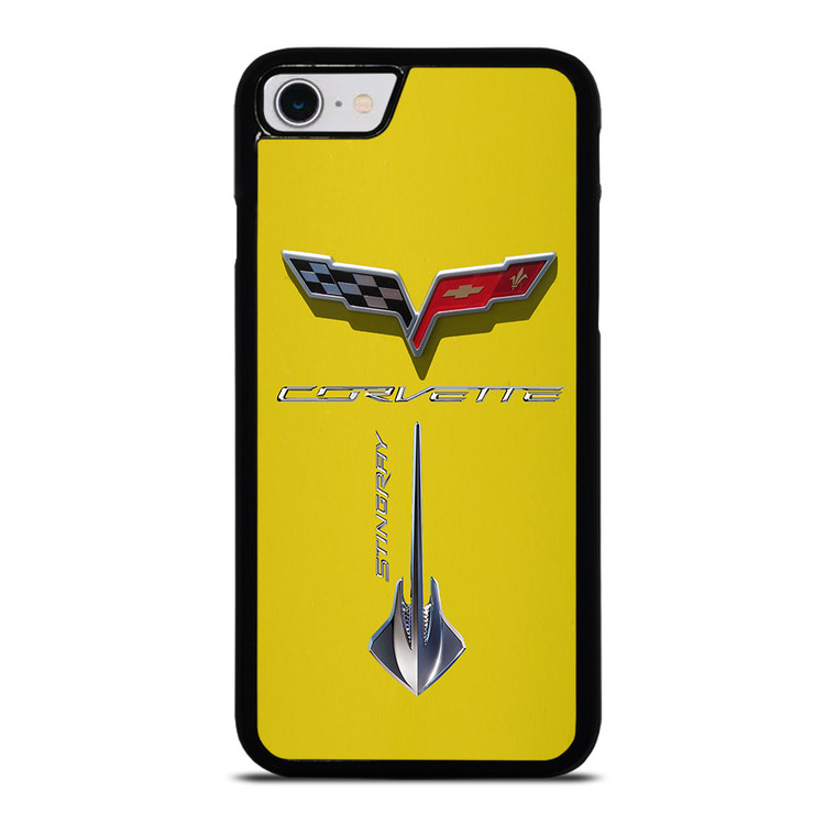 Corvette Stingray C7 Yellow iPhone SE 2022 Case