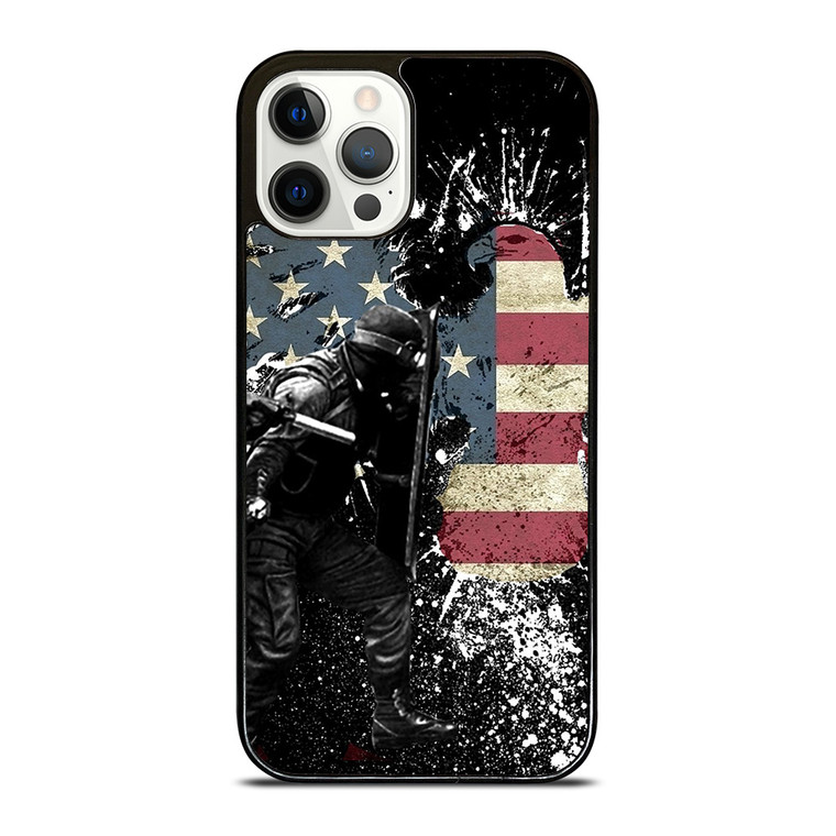 SWAT EAGLE AMERICAN FLAG iPhone 12 Pro Case
