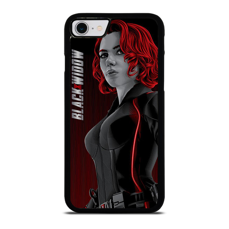 MARVEL BLACK WIDOW AVENGERS ART iPhone SE 2022 Case