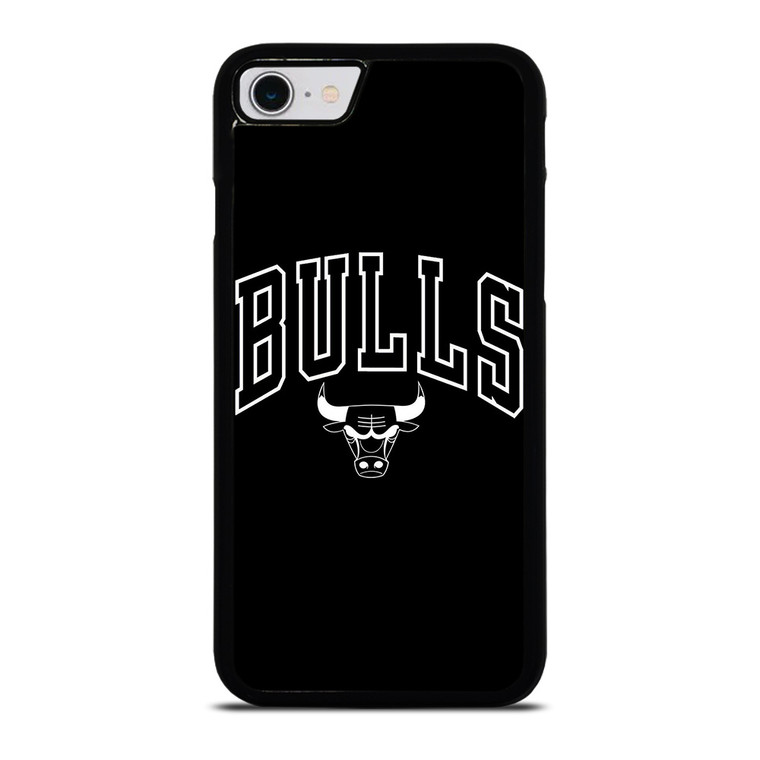 CHICAGO BULLS LOGO BLACK iPhone SE 2022 Case