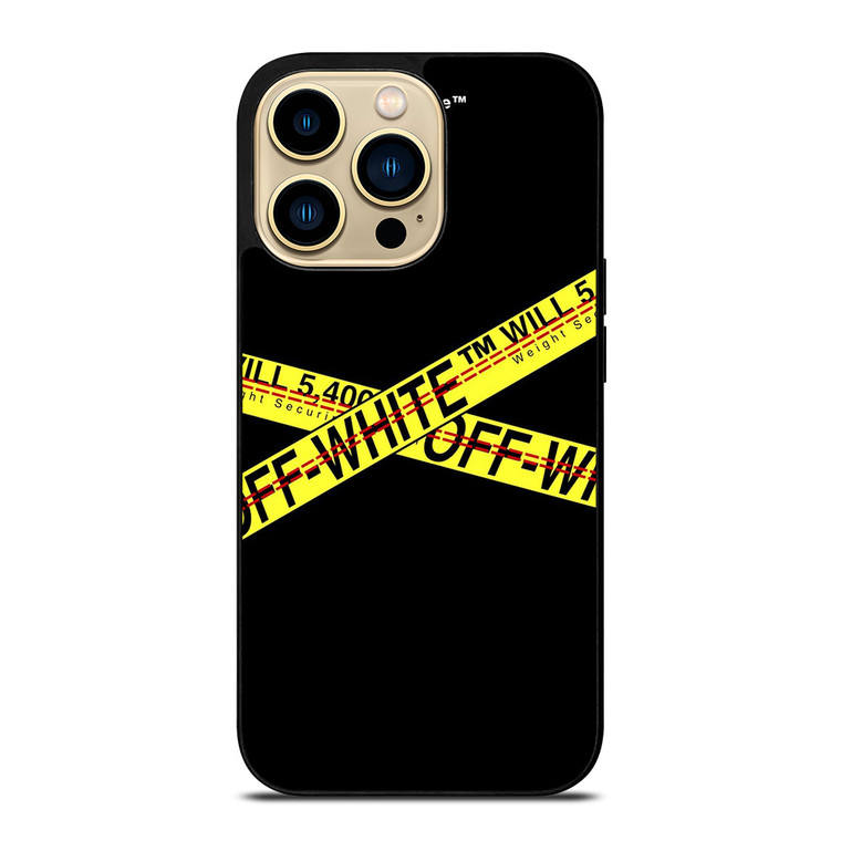 OFF WHITE LOGO STRIP iPhone 14 Pro Max Case