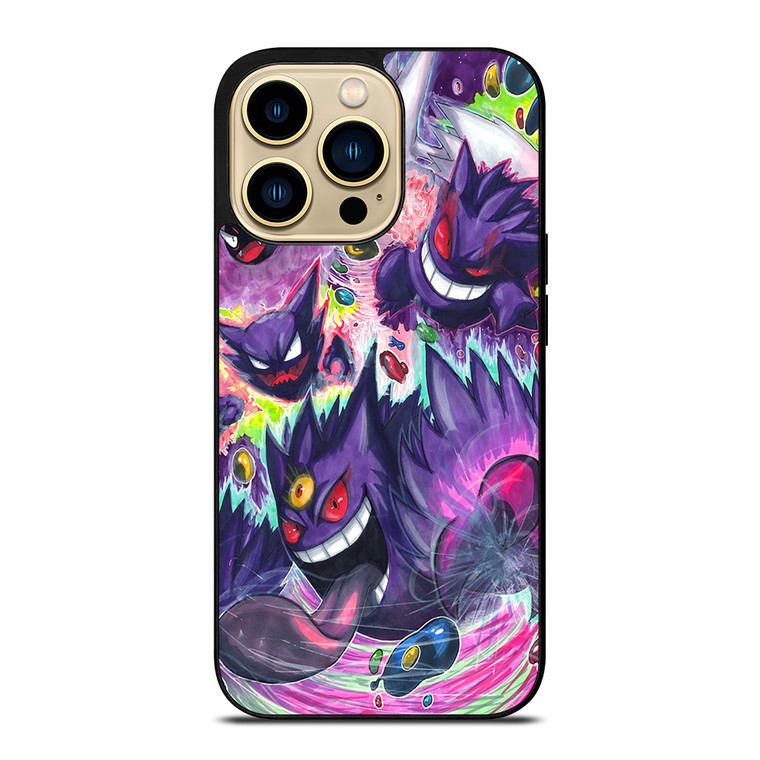 POKEMON GASTLY HAUNTER GENGAR ART iPhone 14 Pro Max Case