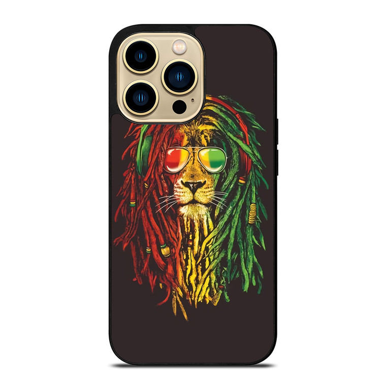 RASTA LION REGGAE BOB MARLEY iPhone 14 Pro Max Case