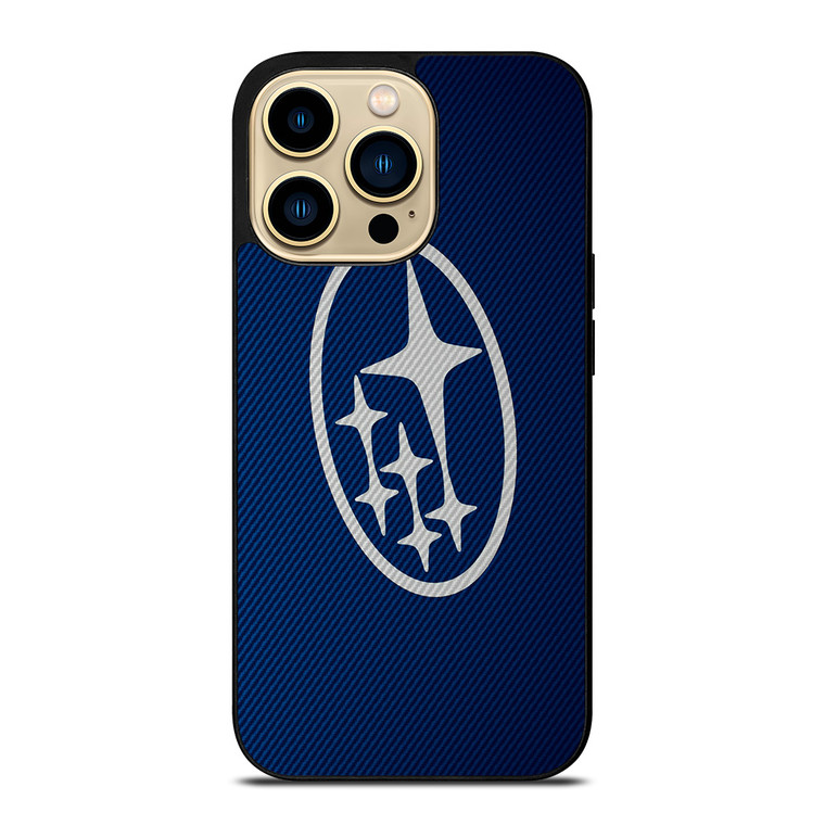 SUBARU LOGO BLUE CARBON iPhone 14 Pro Max Case