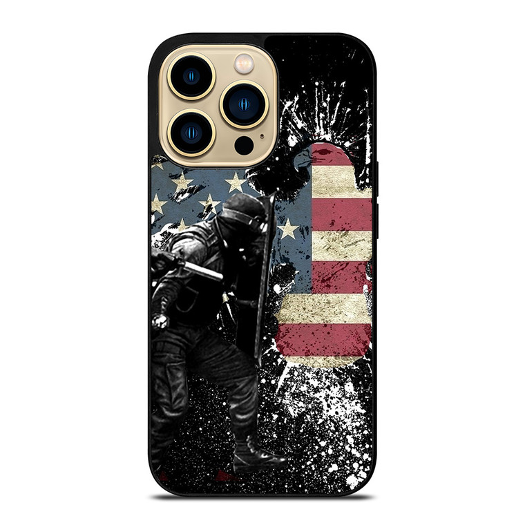SWAT EAGLE AMERICAN FLAG iPhone 14 Pro Max Case