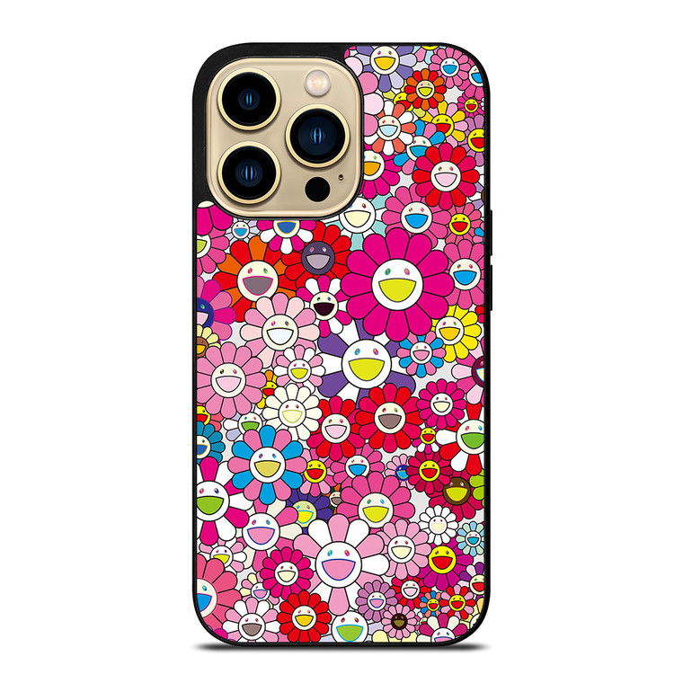 Takashi Murakami Flowers Pink iPhone 14 Pro Max Case