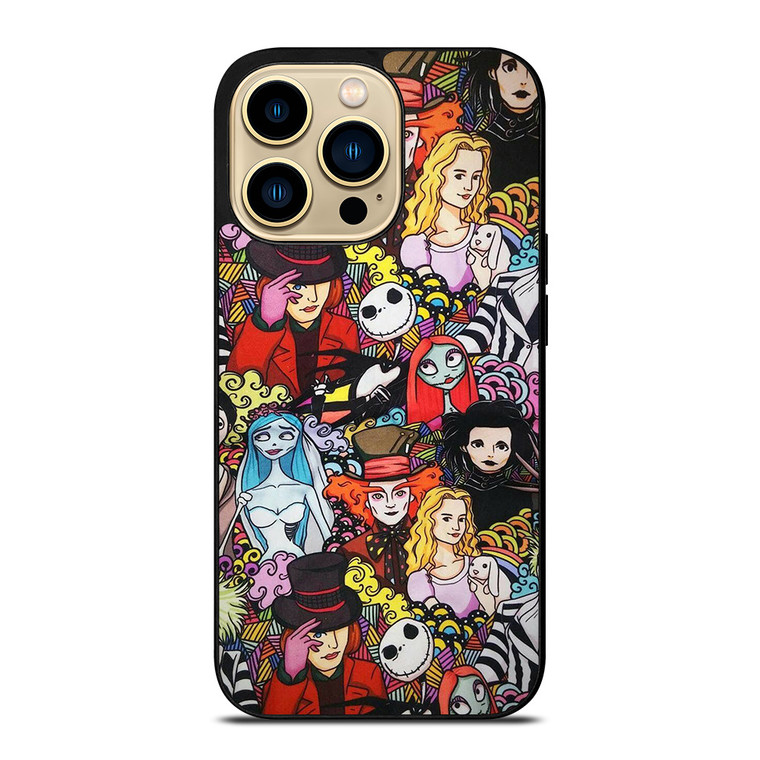 TIM BURTON CHARACTERS iPhone 14 Pro Max Case