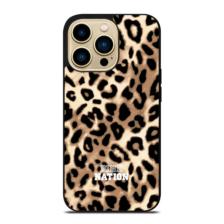 VICTORIA SECRET PINK NATION LEOPARD iPhone 14 Pro Max Case