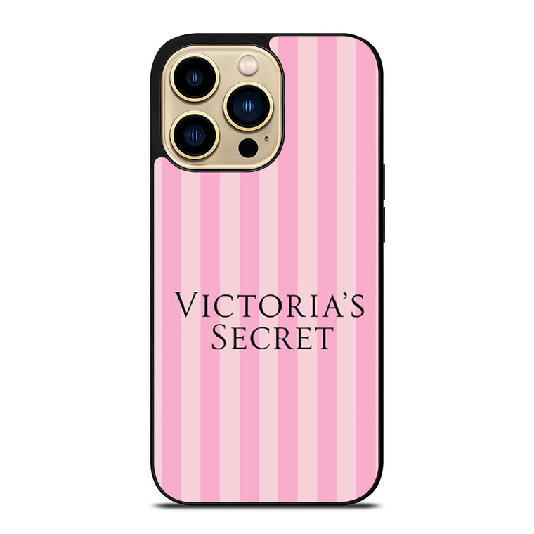 VICTORIA'S SECRET LOGO PINK STRIPE iPhone 14 Pro Max Case