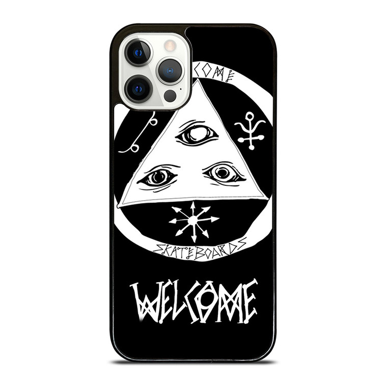 WELCOME SKATEBOARDS LOGO BLACK iPhone 12 Pro Case