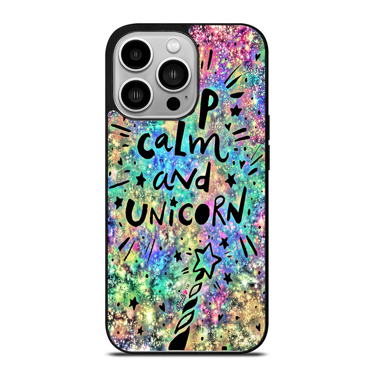 KEEP CALM AND UNICORN iPhone 14 Pro Case