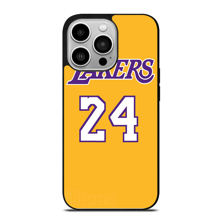 LA LAKERS JERSEY 24 KOBE BRYANT iPhone 14 Pro Case