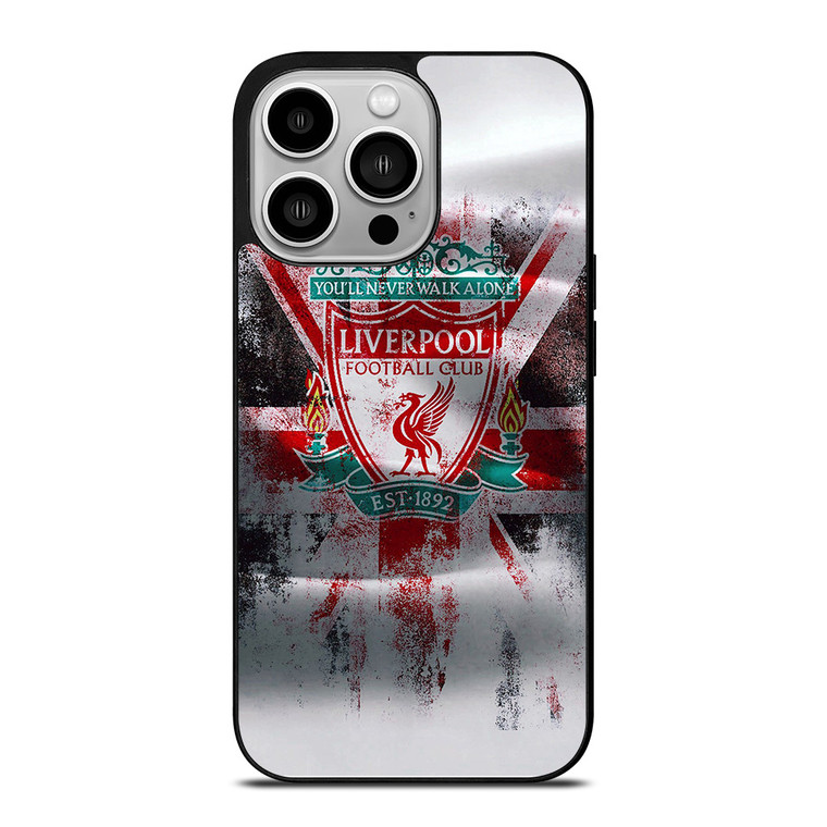 LIVERPOOL FC LOGO ENGLAND FLAG iPhone 14 Pro Case