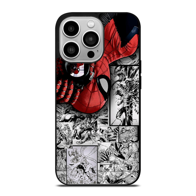 MARVEL SPIDERMAN POTRAIT COMIC iPhone 14 Pro Case