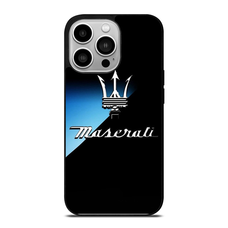 MASERATI DARK BLUE LOGO iPhone 14 Pro Case
