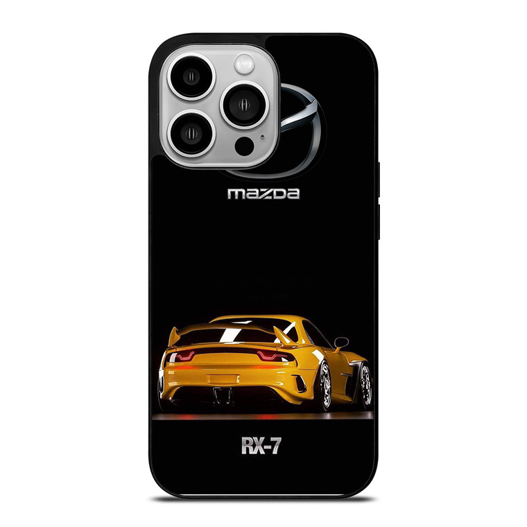 MAZDA RX7 YELLOW CARS iPhone 14 Pro Case