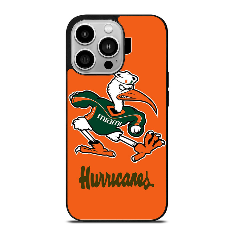 MIAMI HURRICANES LOGO iPhone 14 Pro Case