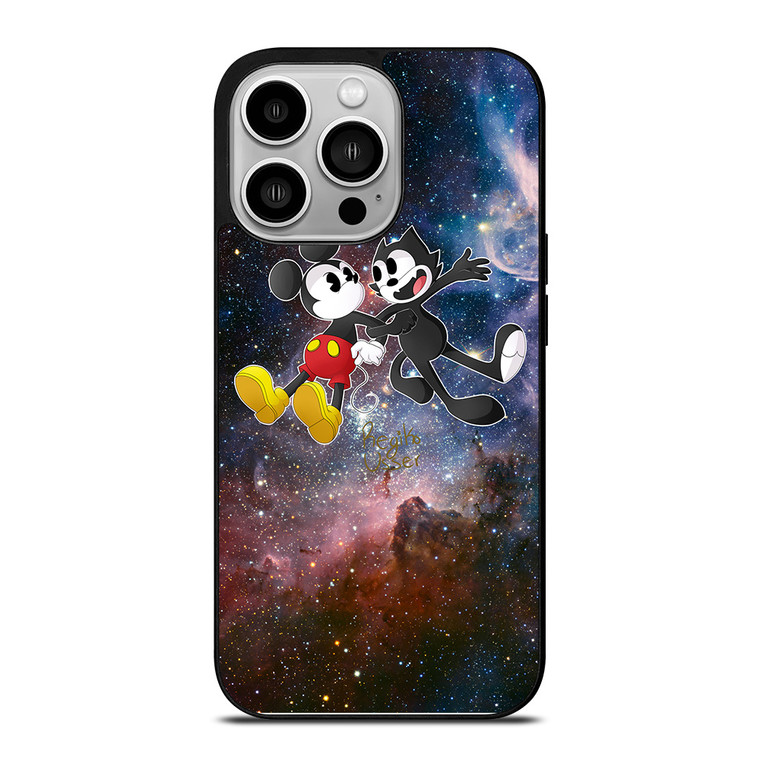 MICKEY MOUSE AND FELIX THE CAT iPhone 14 Pro Case