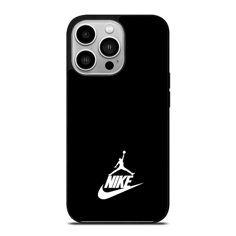 NIKE AIR JORDAN SIMPLE LOGO BLACK iPhone 14 Pro Case