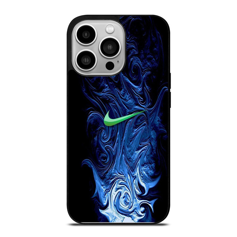 NIKE LOGO BLUE LIQUID iPhone 14 Pro Case
