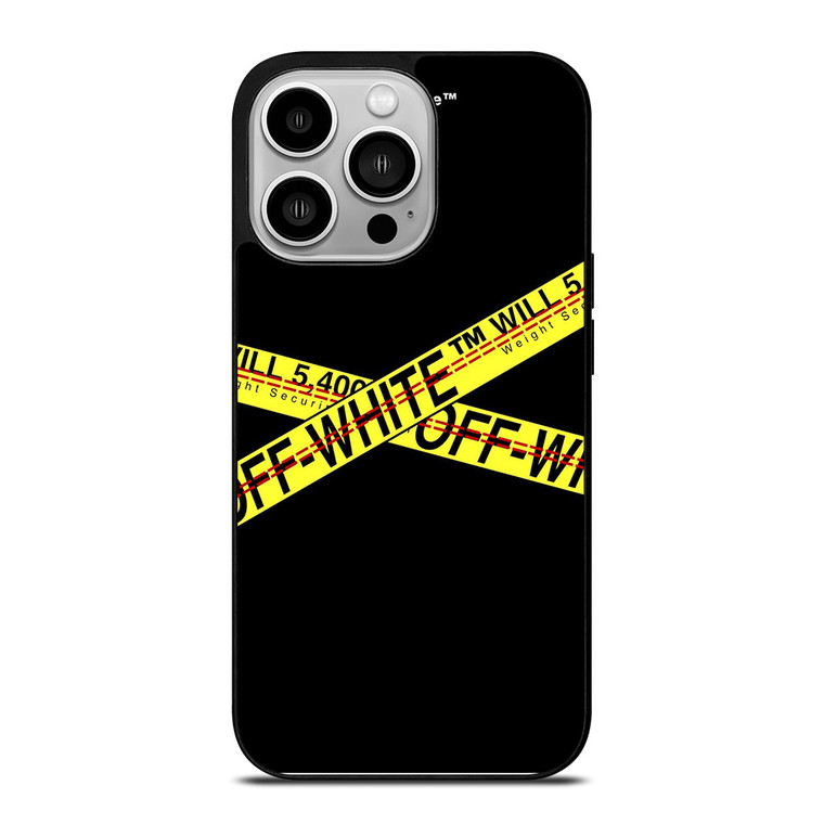 OFF WHITE LOGO STRIP iPhone 14 Pro Case