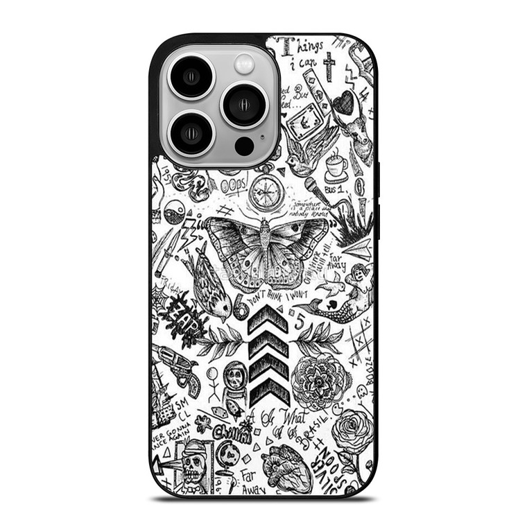 ONE DIRECTION TATTOOS iPhone 14 Pro Case