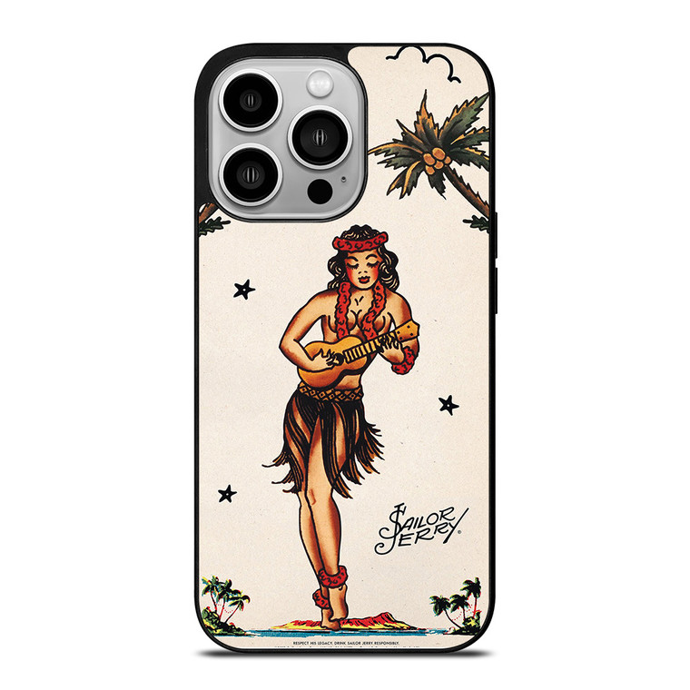 SAILOR JERRY S HULA GIRL 2 iPhone 14 Pro Case