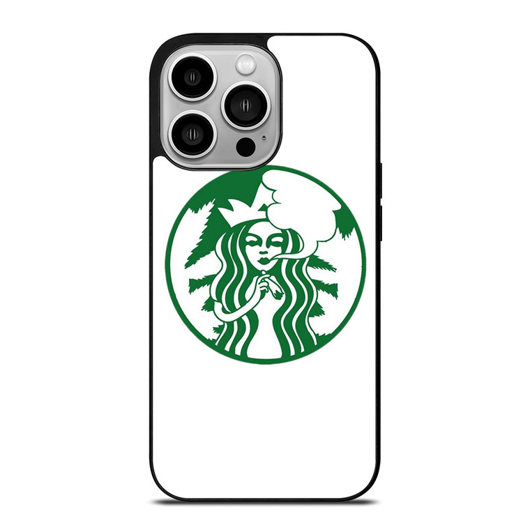 STARBUCKS MARIJUANA ART iPhone 14 Pro Case