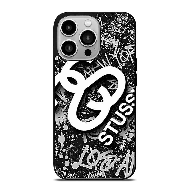 STUSSY ABSTRACT LOGO iPhone 14 Pro Case