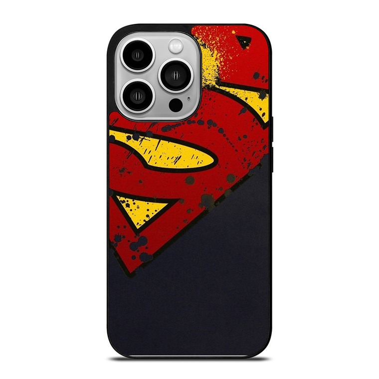 SUPERMAN LOGO BRUSH iPhone 14 Pro Case