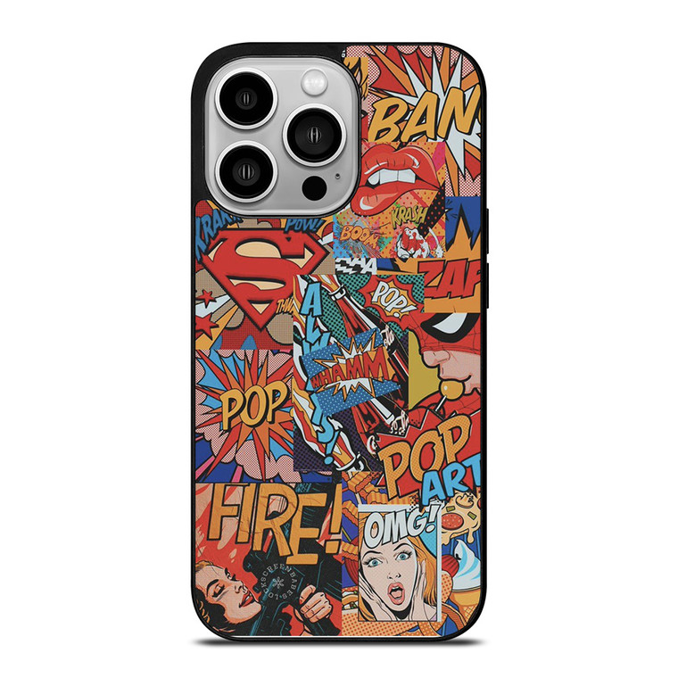 SUPERMAN POP ART COMIC iPhone 14 Pro Case SUPERMAN POP ART COMIC iPhone 14 Pro Case