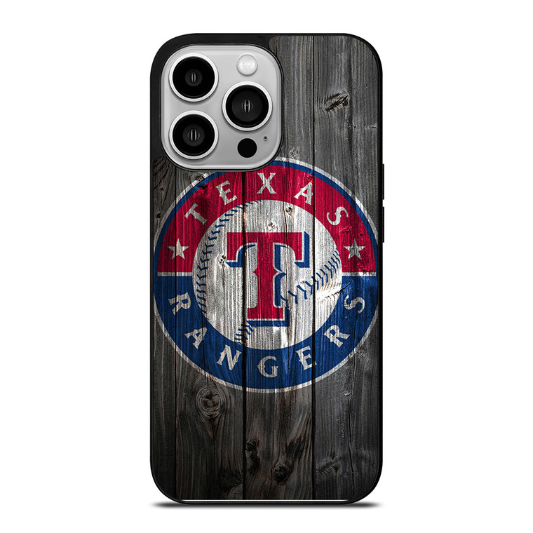 TEXAS RANGERS WOODEN LOGO iPhone 14 Pro Case