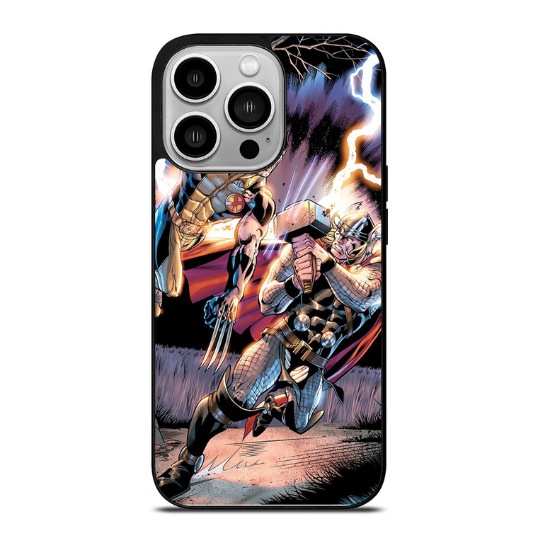 THOR VS WOLVERINE ANIME iPhone 14 Pro Case THOR VS WOLVERINE ANIME iPhone 14 Pro Case