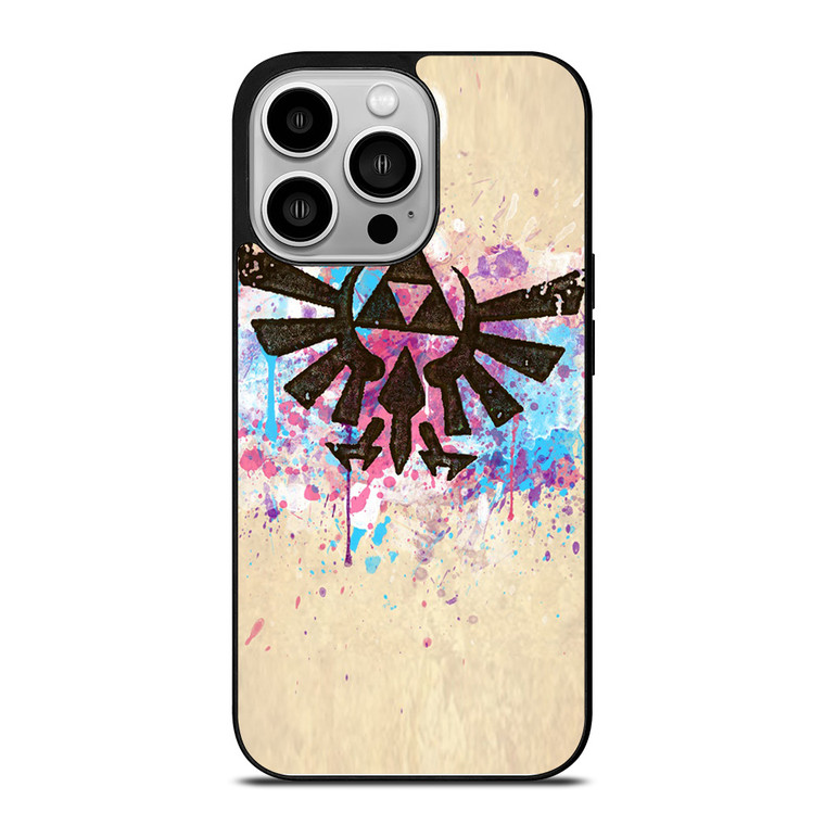 TRIFORCE SPLASH EMBLEM ART iPhone 14 Pro Case