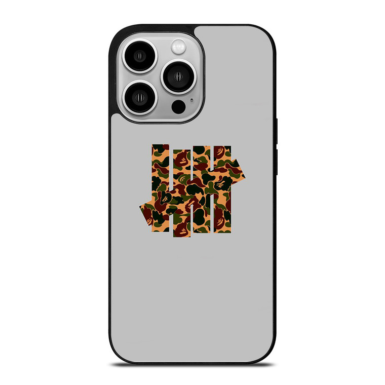 UNDEFEATED LOGO BAPE CAMO iPhone 14 Pro Case