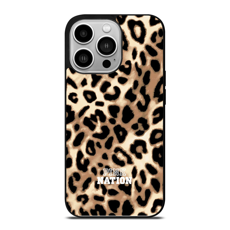 VICTORIA SECRET PINK NATION LEOPARD iPhone 14 Pro Case