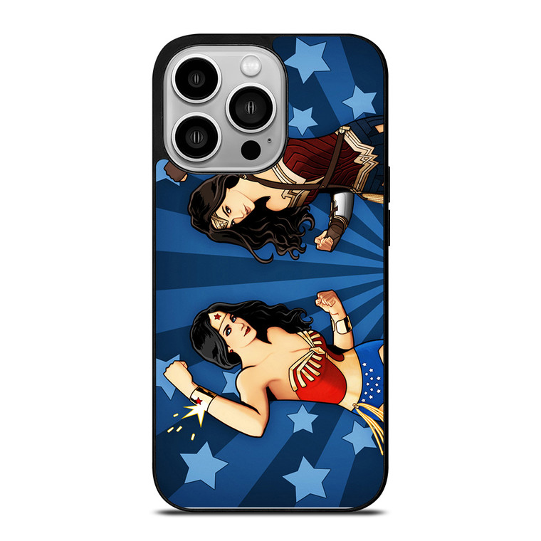 WONDER WOMAN LYNDA CARTER & GAL GADOT iPhone 14 Pro Case WONDER WOMAN LYNDA CARTER & GAL GADOT iPhone 14 Pro Case