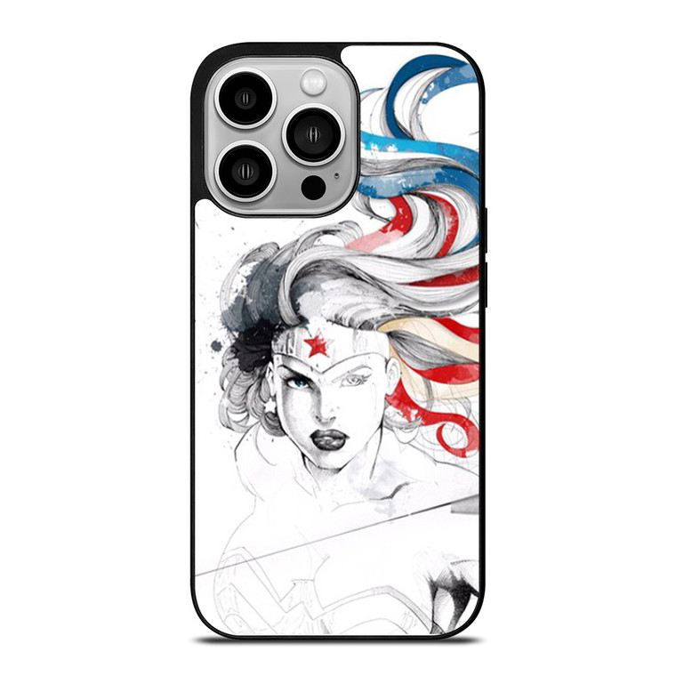 WONDER WOMAN SKETCH iPhone 14 Pro Case