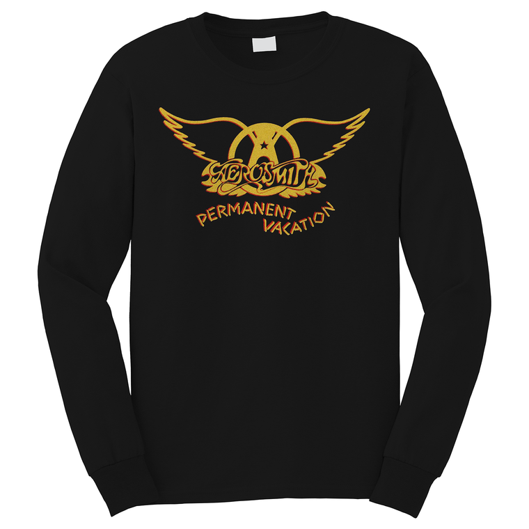 AEROSMITH ROCK BAND PERMANENT VACATION Long Sleeve T-Shirt