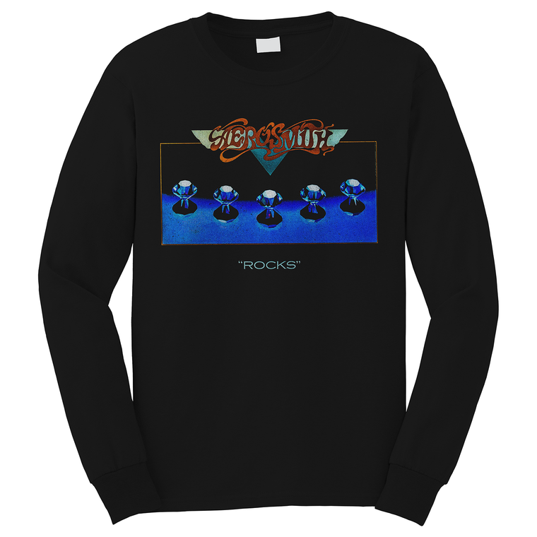 AEROSMITH ROCK BAND ROCKS ALBUM Long Sleeve T-Shirt