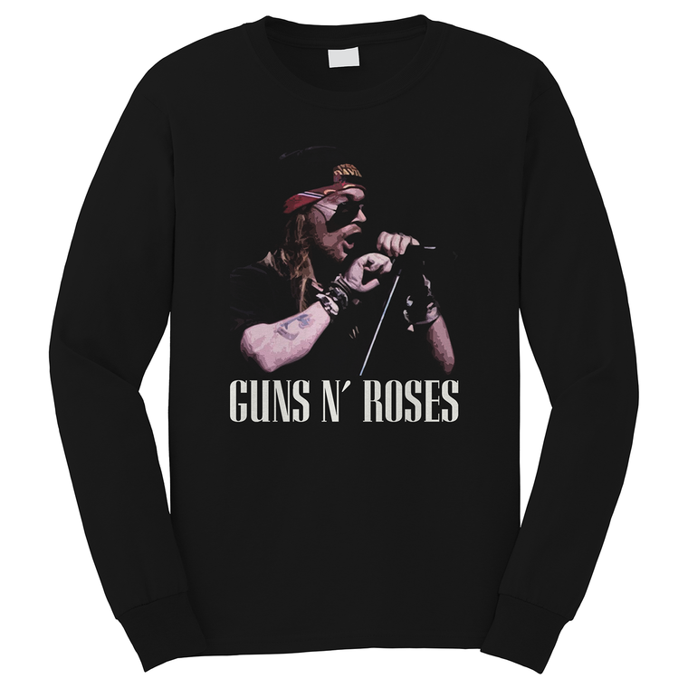 AXL ROSE GUNS N ROSES 3 Long Sleeve T-Shirt AXL ROSE GUNS N ROSES 3 Long Sleeve T-Shirt
