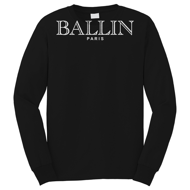 BALLIN PARIS LOGO Long Sleeve T-Shirt