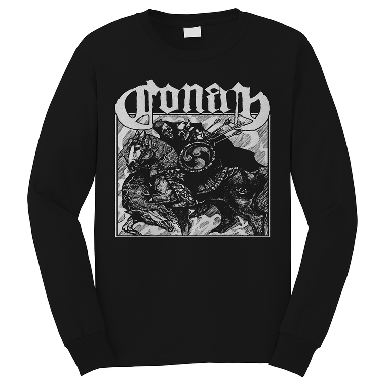 CONAN METAL BAND HORSEBACK BATTLE HAMMER Long Sleeve T-Shirt