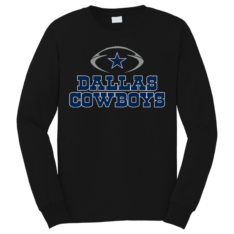 DALLAS COWBOYS FOOTBALL LOGO Long Sleeve T-Shirt DALLAS COWBOYS FOOTBALL LOGO Long Sleeve T-Shirt